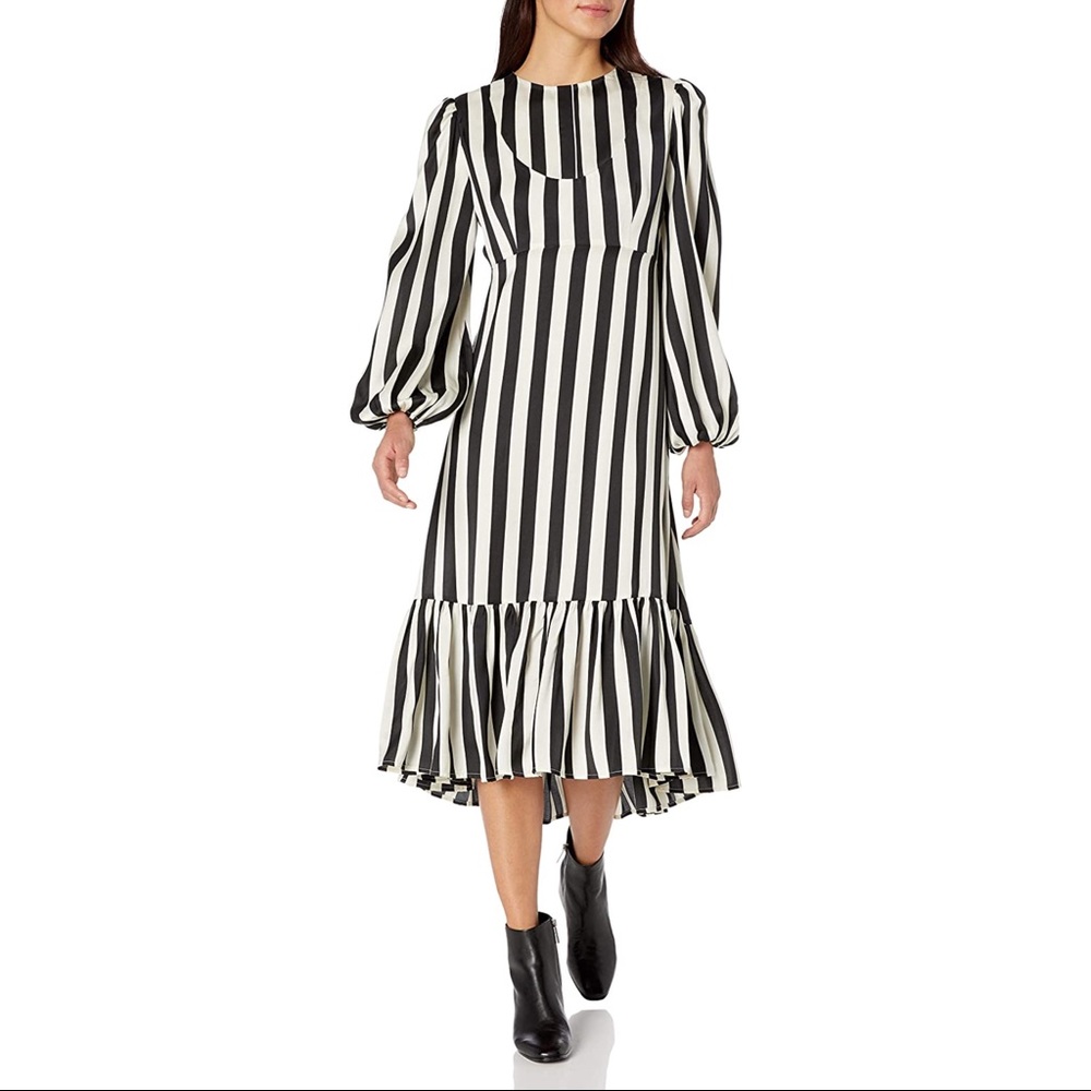 Making the Cut Black and White Dress